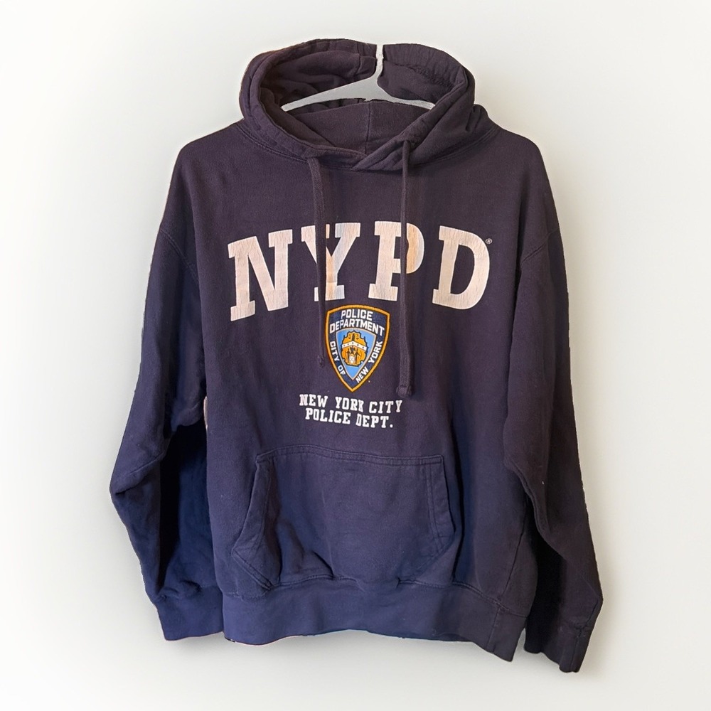 Popular Apparel NYPD Officially Licensed Product Hoodie Adult Size S